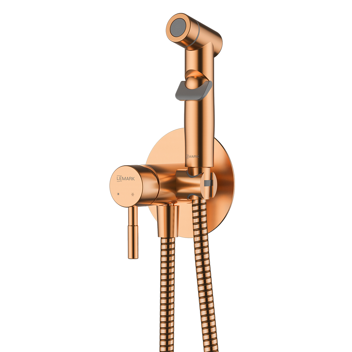 LEMARK | Смеситель Lemark Зенит LMF-1618S-BRRGN с гигиеническим душем, встраиваемый