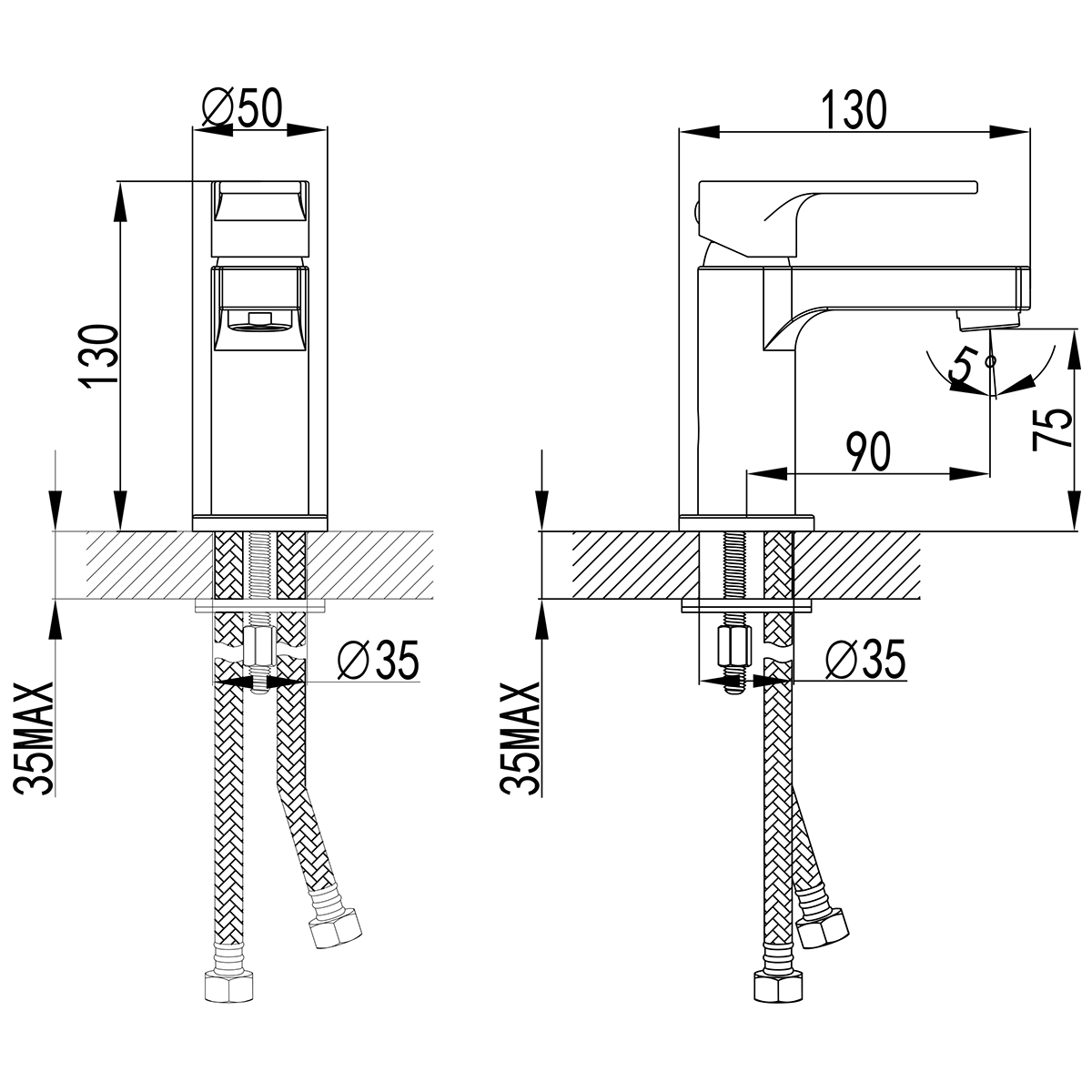 Смеситель Lemark Плюс Грейс_Plus Grace LM1506С для раковины