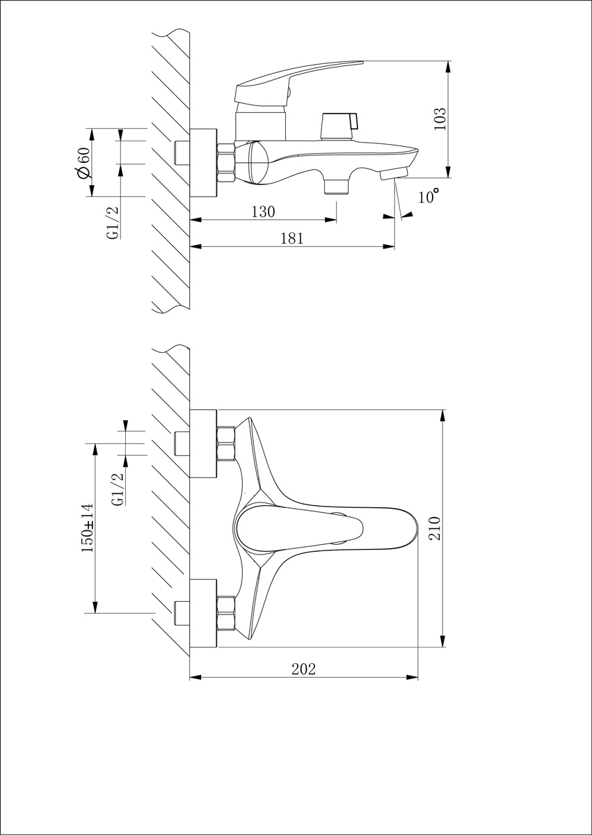 Смеситель Lemark Linara LM0414C для ванны