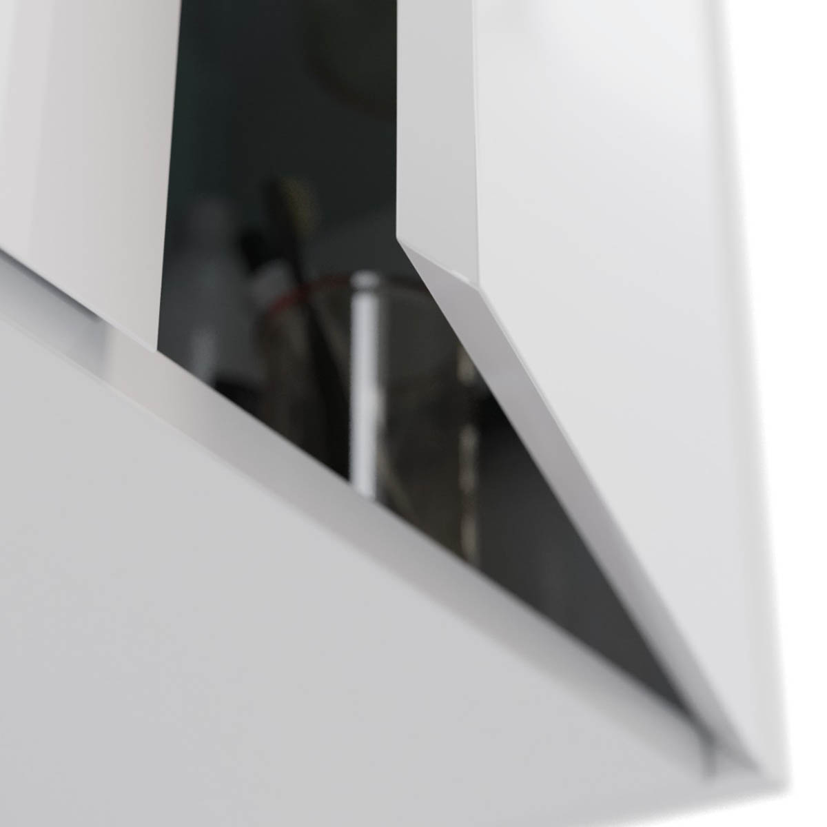 Шкаф Lemark COMBI 60 см подвесной, 2-х дверный, цвет корпуса, фасада: Белый глянец